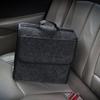 Multifunctional Car Trunk Storage Made of Felt Material with Dark Gray Box, Foldable, Non-Slip Handles, High-Quality Texture, (301629cm)