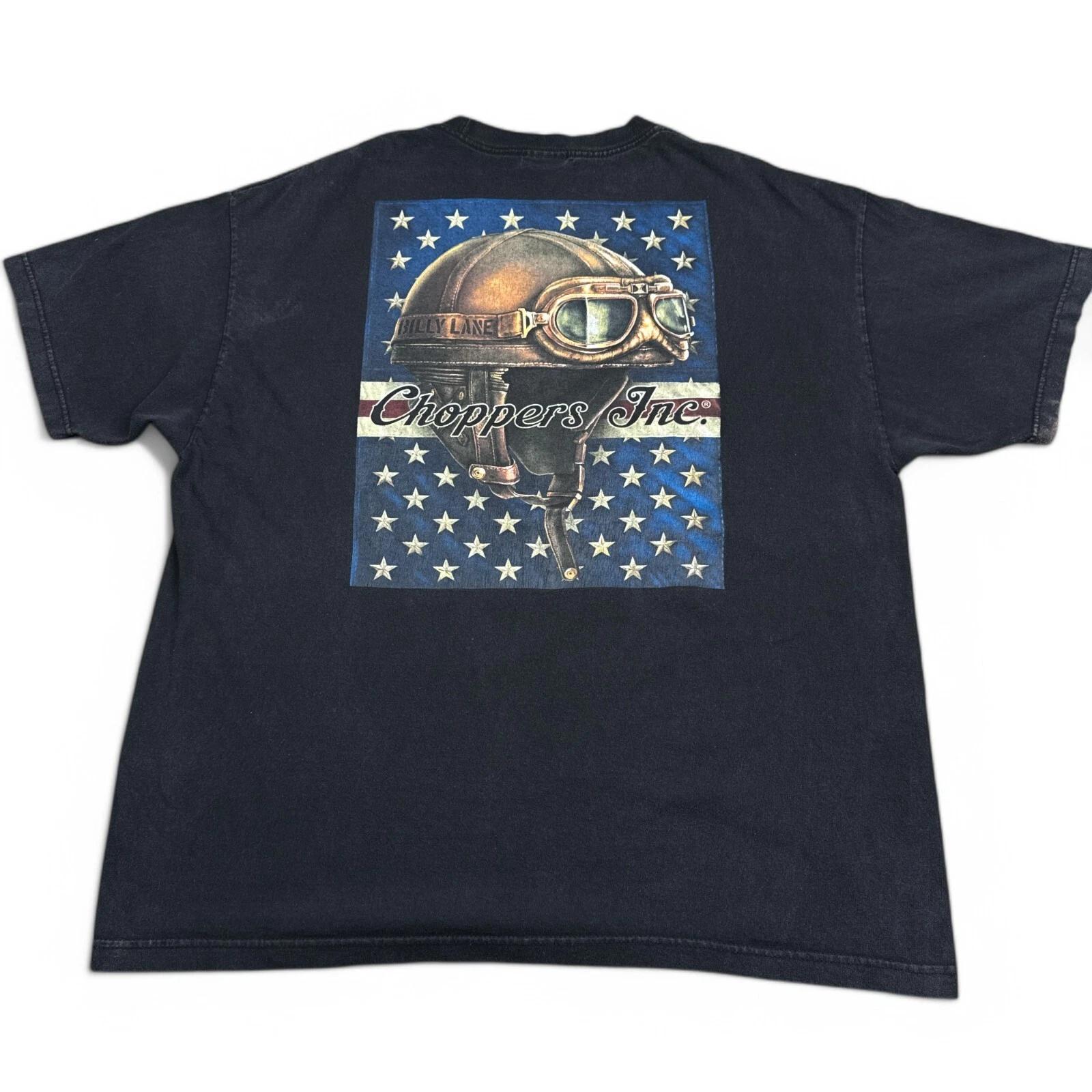 

Hot Leathers Choppers Tee Shirt Adult Size 2XL XXL Vintage Y2K Style Motorcycle 3XL