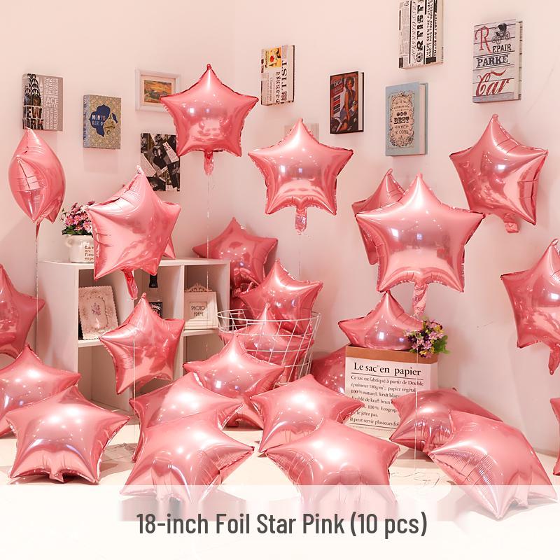 Heart-Shaped Foil Balloons for Birthday, Wedding, or Engagement Decor