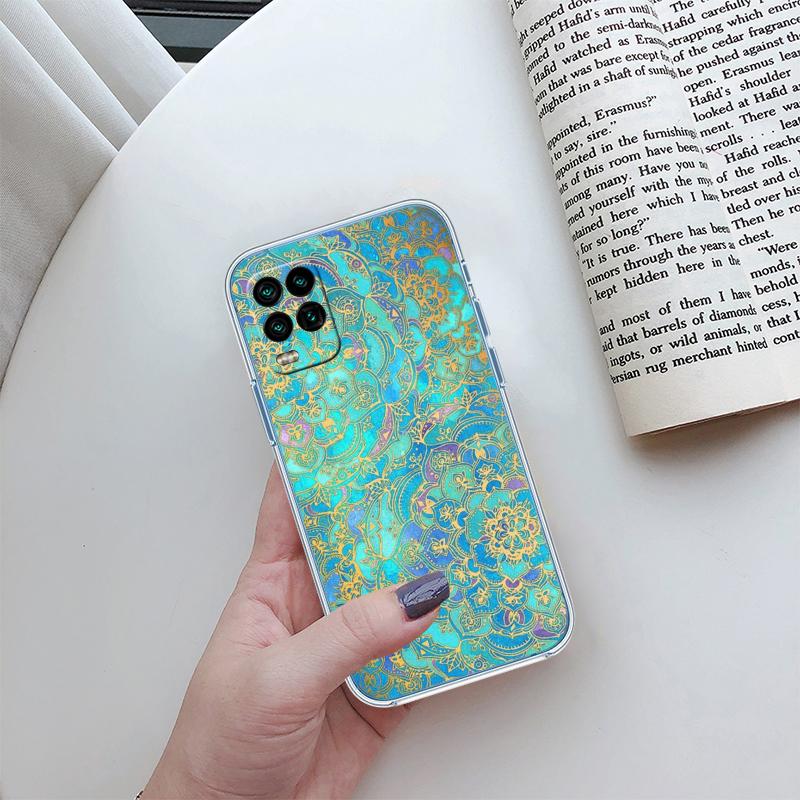 

RP46 Mandalas Transparent Phone Case for Samsung Galaxy A04 A04S A14 A23 A34 A54 M23 M33 M52 M53 Galaxy A23 5G