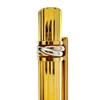 Great Cartier Ballpoint pen Trinity Do Stripe Pattern Twist Type gold mens Used