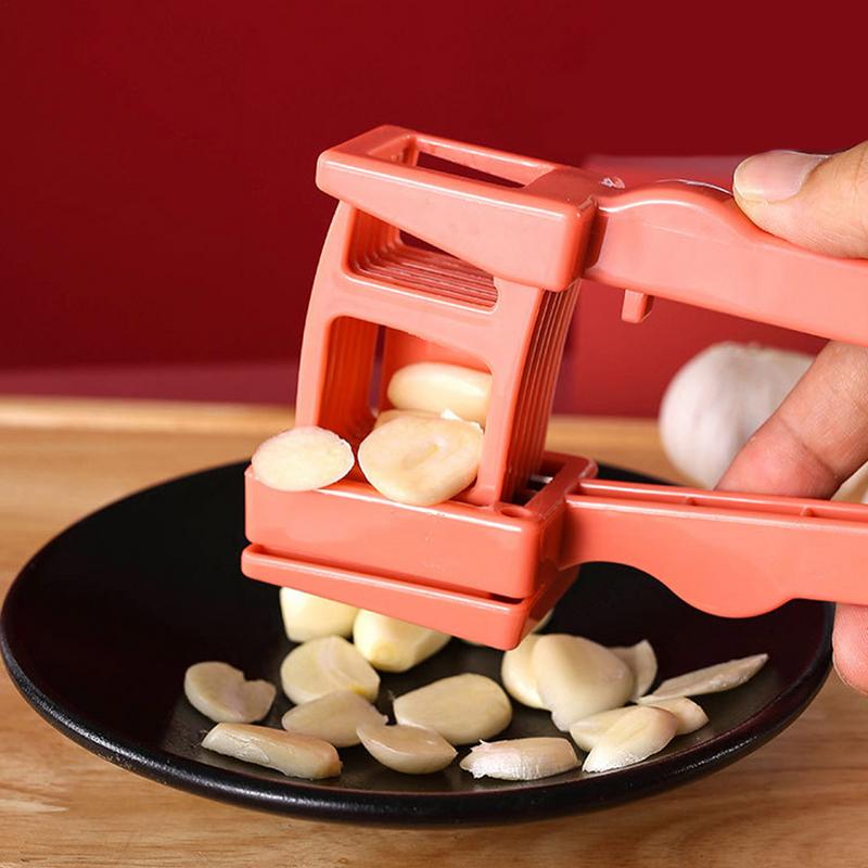 Garlic Press Slicer 2 In 1 Aluminium Garlic & Ginger Mincer And Slicer With Slicing And Grinding Durable Slicer Kitchen Tools