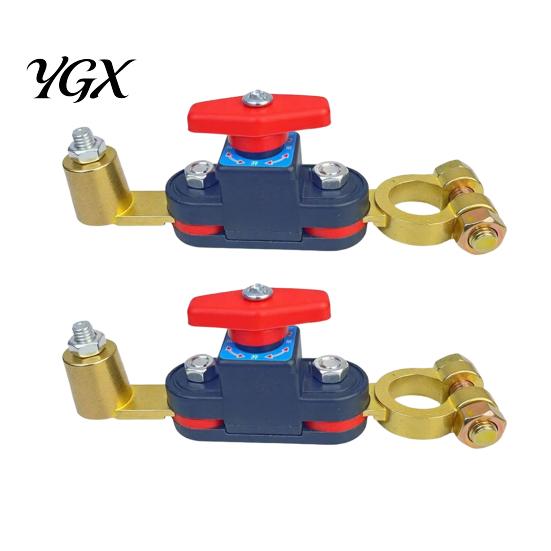 Easy Install Battery Cut Off Car Power Cut-Off Switch Breaker 12V/24V Disconnect Universal with Rotating Terminals for Cars Trucks & Boats Engine