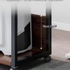 Floor-Standing Multi-Layer Mobile Printer Rack & Computer Host Organizer Cabinet