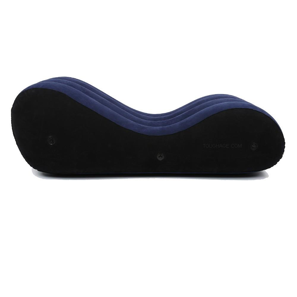 VaHppy "S" Shaped Inflatable Sofa Beds "Sex On Horseback" Individual Airbags Vibrating Undulating 150*61*50CM Handcuffs Included