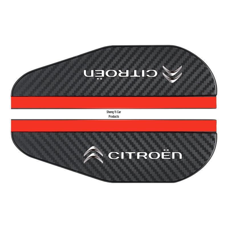 Carbon Fiber Pattern Rainproof Rearview Mirror Shield - Universal Fit