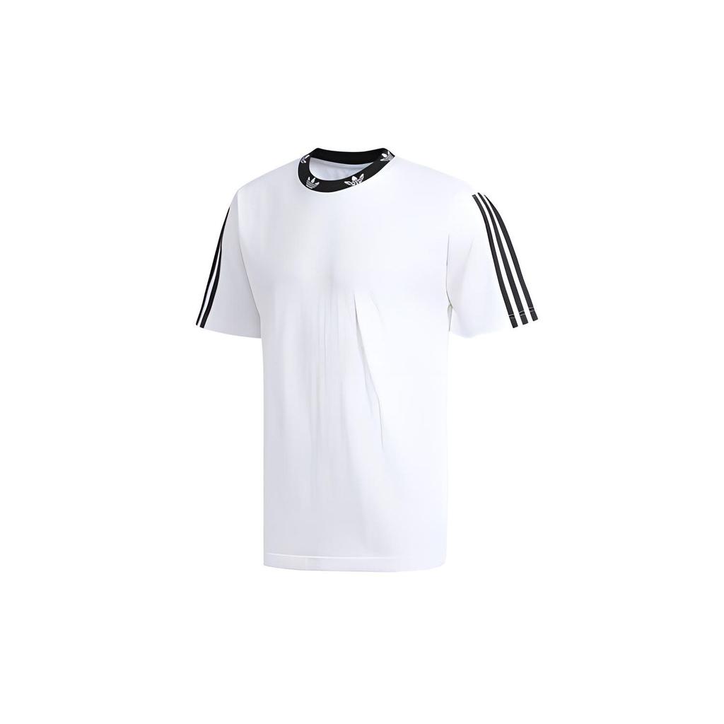 adidas Originals Trefoil Crew Neck Short Sleeve T-Shirt Men Tops White ED5612