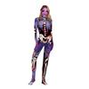 Halloween Costumes Zombie Skull Rack Cosplay Costumes Symbiotic One-Piece Adult