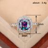 CopperLuxury Flower Ring Delicate Clear Rose Ring Pave Setting CZ for Women Fine Jewelry Gift