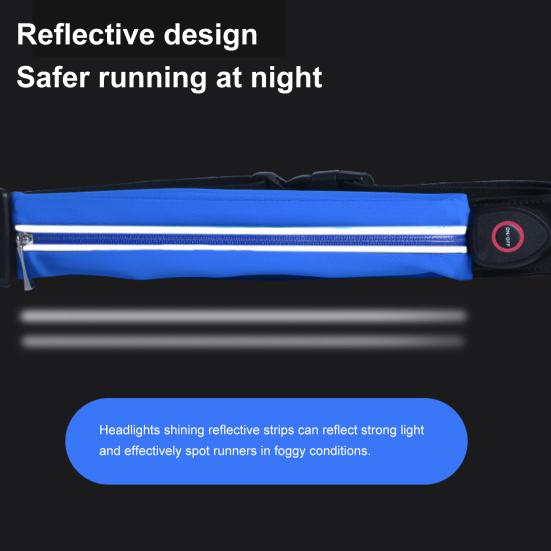 Cintura da Corsa a LED Alta Visibilità 3 Modalità di Illuminazione Multiuso Ricaricabile USB Lampeggiante Sicurezza