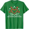 Book Heart Read Reading Librarian Cute Present Lover Unisex T-Shirt