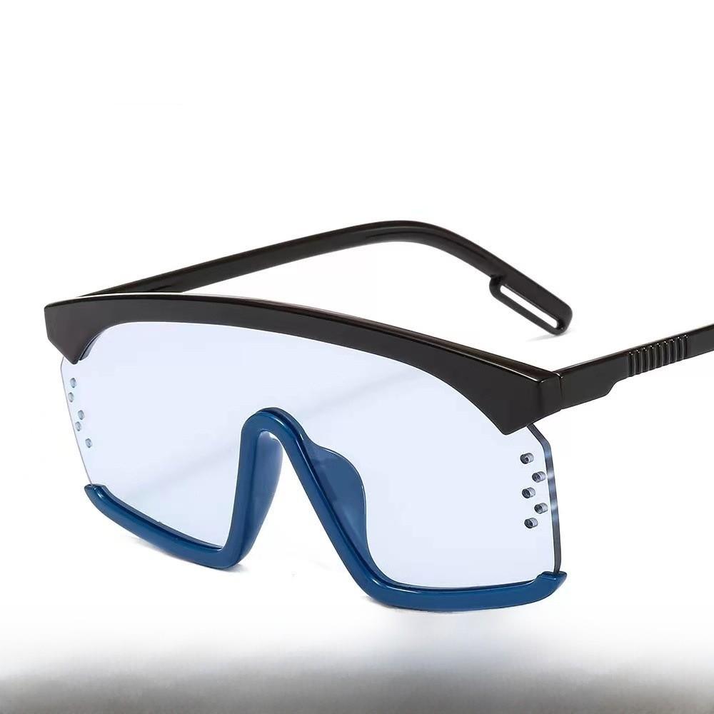 Vintage Retro Large Frame Sunglasses With Gradient Ocean Lenses For Women Summer Fashion