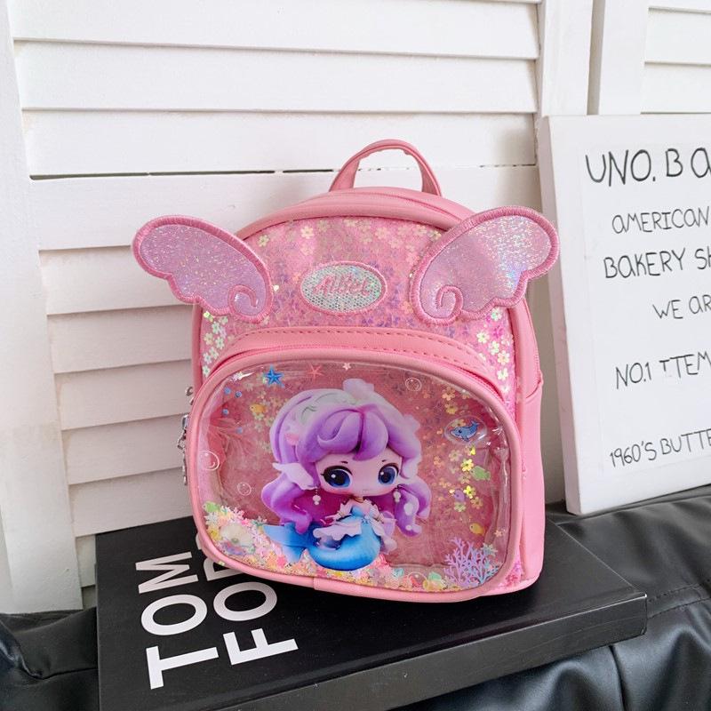 Pailletten Prinzessin Kinderrucksack - Niedlich, Leicht, Cartoon Vorschultasche für Kinder