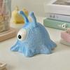 3D Printed One-Eyed Alien Ornament, One-Piece Molding Alien Figure with Flashing Blue Pearlescent Texture, Desktop Decoration
