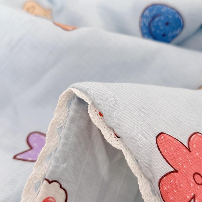 Class a Waffle Cotton Summer Quilt Children Cartoon All Cotton Summer Cooling Duvet
