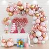 Kit ghirlanda cu baloane din aur roz Decor pentru petrecere de aniversare Copii fete Nunta petrecere de aniversare Baloane pentru baby Shower Balon din latex