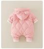 Class A Baby Autumn & Winter Quilted Jumpsuit - Warm Cotton-Padded Newborn Crawling Suit