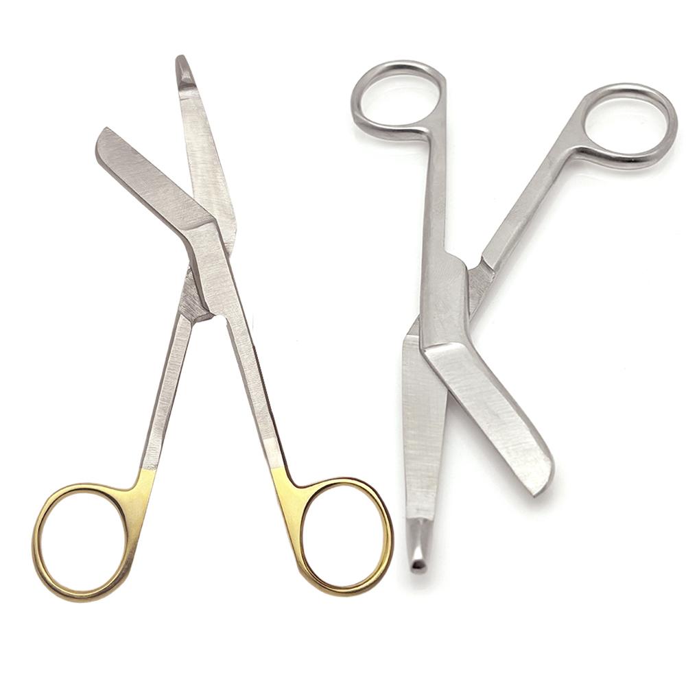 Premium 14cm Stainless Steel Medical Bandage Scissors for Dressing Wound Care and First Aid