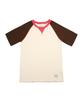 Arrange Colorblock Short Sleeve Raglan T (Brown)