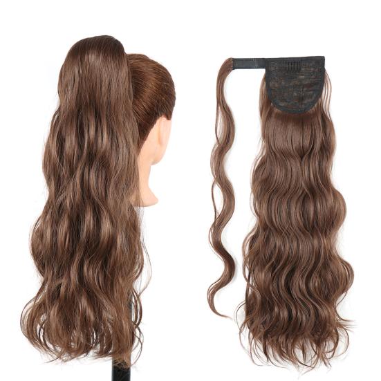 

Парик с хвостиком, не выпадающий, натуральный, без завязок, пушистый, реалистичный, искусственная лента с застежкой, лента для укладки волос, женский невидимый, моделирование вьющихся волос E