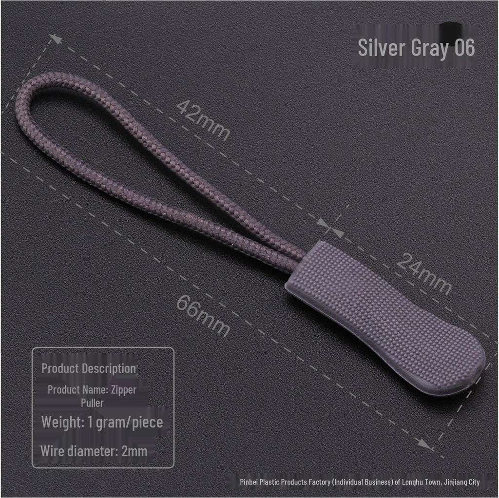 Black Caterpillar Zipper Pull: Popular Luggage Tail Rope Cord