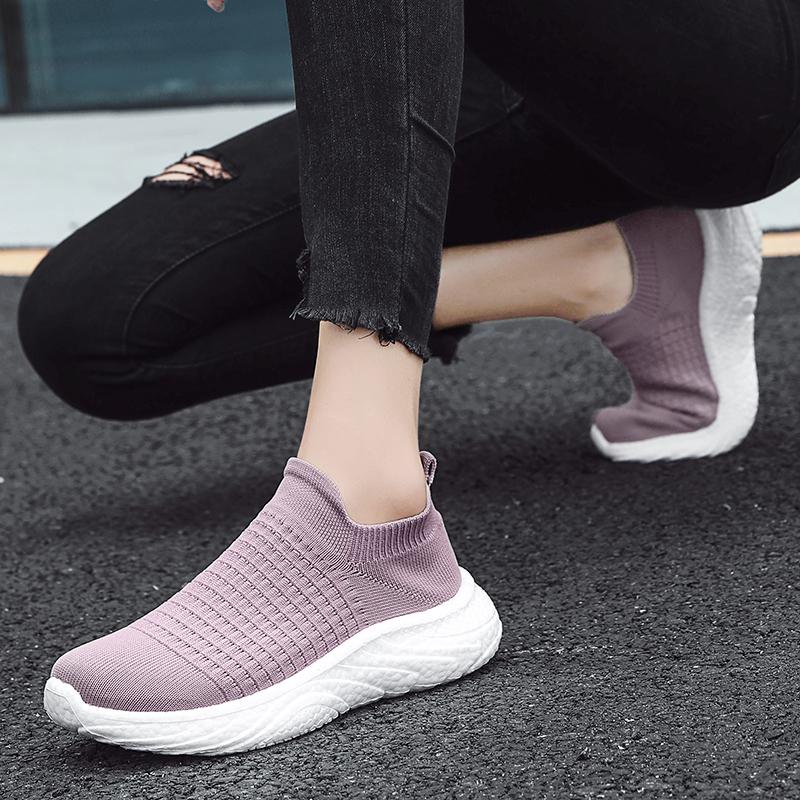 fashion Women's Sneakers Fashion Mesh Shoes Breathable Outdoor Thick Sole Lightweight Couple Casual Running Sports Vulcanized Shoes Man