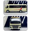 1/32 Toyota Coaster Alloy Luxy Bus Car Model Diecasts Metal Passenger Coach Vehicles Car Model Simulation Sound and Light Kids Toy Gift