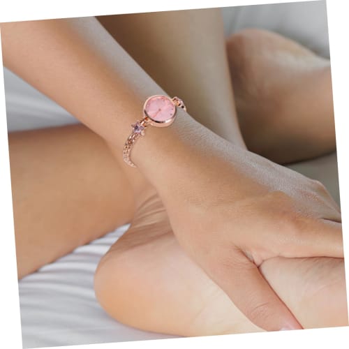 LIFKOME Women's Watch with Star Diamond Bracelet, Waterproof Quartz Watch, Delicate Wrist Decoration, Fashion Watch for Women