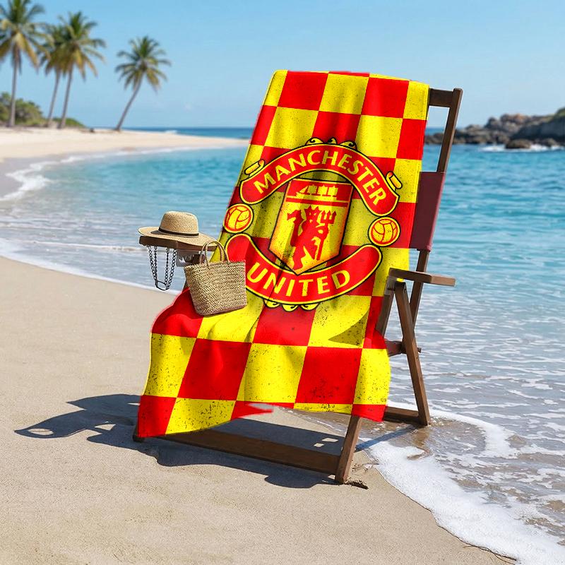 Manchester Football Fashion Beach Towel: Ideal for Summer Adventures Soft, absorbent and quick drying suitable for swimming and bathing