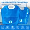 Water Storage Bag Foldable Bag 2 Pcs 10L Large Capacity with Food Grade Portable No Leakage for Camping Hiking Outdoors