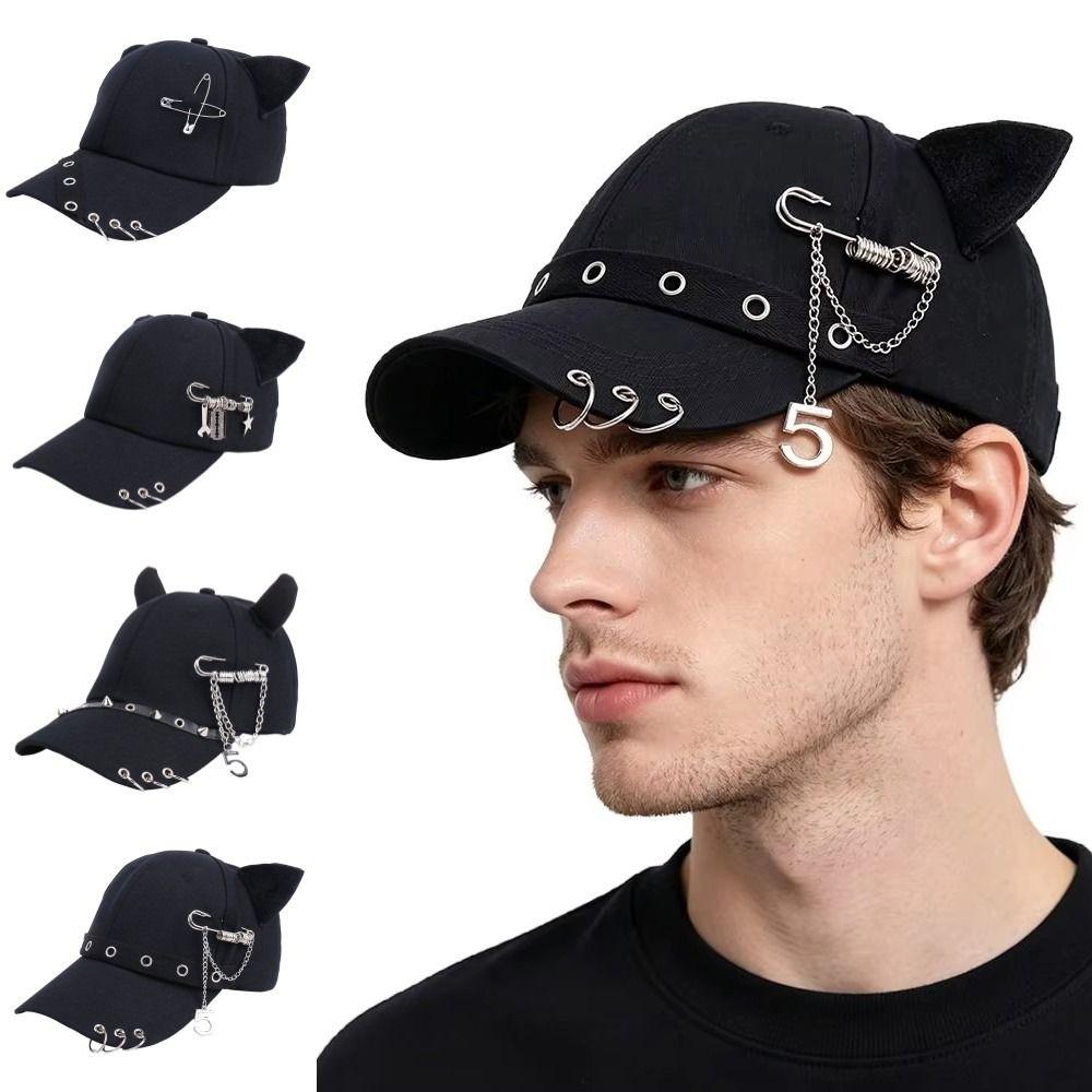 Rivet Metal Ring Baseball Hat Pin Peaked Cap Lightweight Sunscreen Hat  Girl