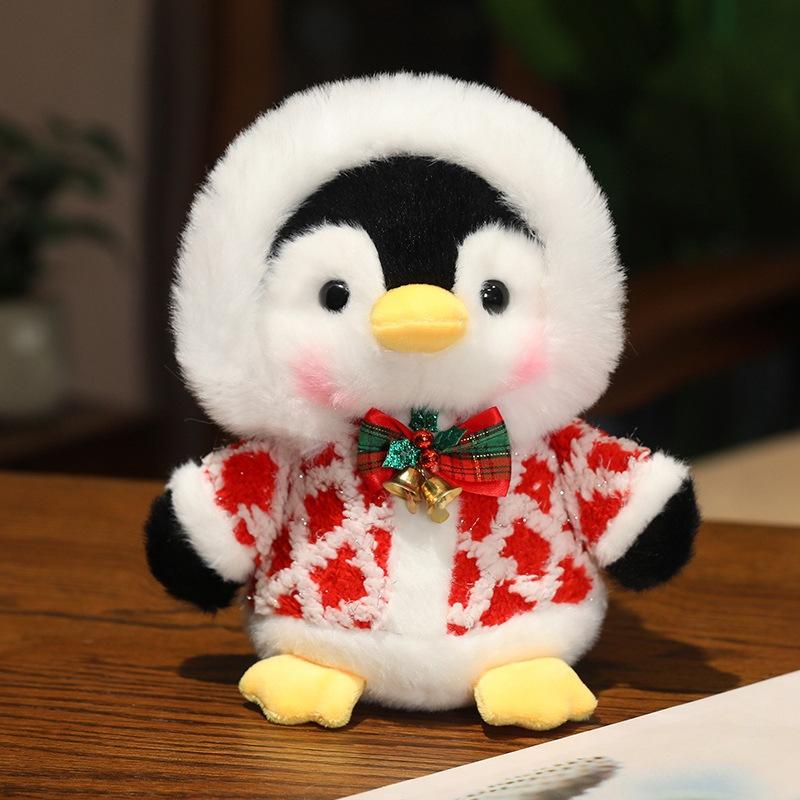 Cute Christmas Penguin Doll Plush Toy Aquarium Little Penguin Doll Children S Ragdoll Christmas Gift 22cm（0.12kg）