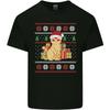 A Cute Christmas Cat With Presents Xmas Unisexs Light Cotton TShirt