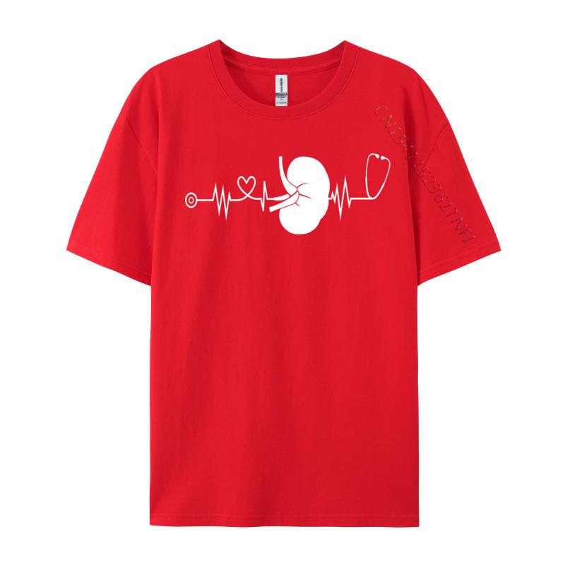 Dialysis Technician Nurse Kidney Heartbeat Dh Mtb Mountain Bike T Shirt For Men Printed On Tops Tees Loose Tops & Tees Street