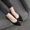 Fashion Fashion Casual Flat Shoes Woman New Summer Breathable Comfortable Soft-soled Single  Pointed Toe Shallow 2024