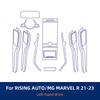 For RISING AUTO/MG MARVEL R 2021-2023 Car Interior Center Console Transparent TPU Protective Film Anti-scratch Repair Film Refit