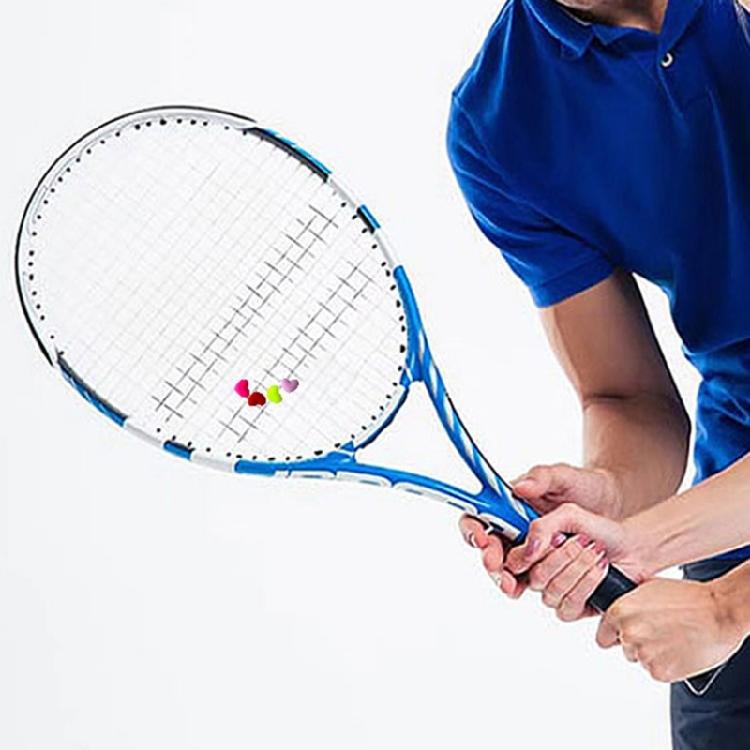 8 Pezzi Cuore Fiore Silicone Morbido Racchetta Ammortizzatori Racchetta da Tennis Smorzatore Vibrazioni Tennis Squash Ammortizzatori