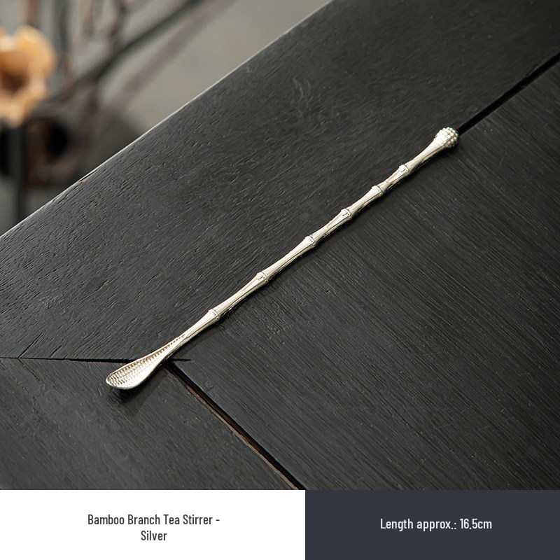 Japanese Tin Tea & Coffee Scoop - Long Handle Stirrer & Dual-Use Incense Burner Tool