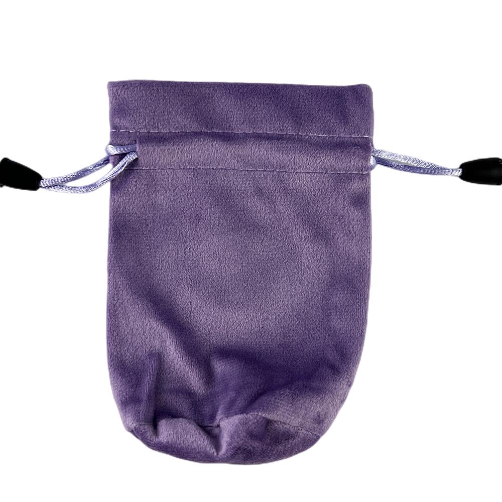 

Сумка для хранения игральных костей премиум-класса - прочная и стильная сумка для хранения на шнурке для настольных игр, ролевых игр, DND, Magic Gathering - 6*12,5 см фиолетовый