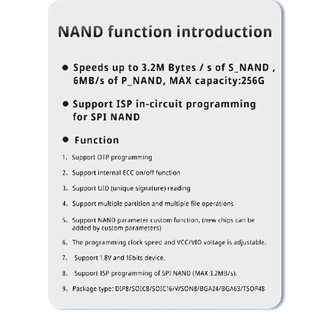 Original XGECU T48 (TL866-3G) Programmer Support 31000+ ICs for SPI/Nor/NAND Flash/EMMC BGA/TSOP/SOP/PLCC + 4/17/27pcs Adapters