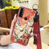 Anti-knock Ring Phone Case For TCL 20 SE Phone Holder Back Cover Elderly lady Dirt-resistant Protective Lanyard Silicone