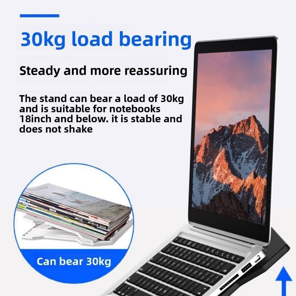 Folding Bracket Laptop Cooling Bracket Black White Notebook Computer Holder  Lifting Function