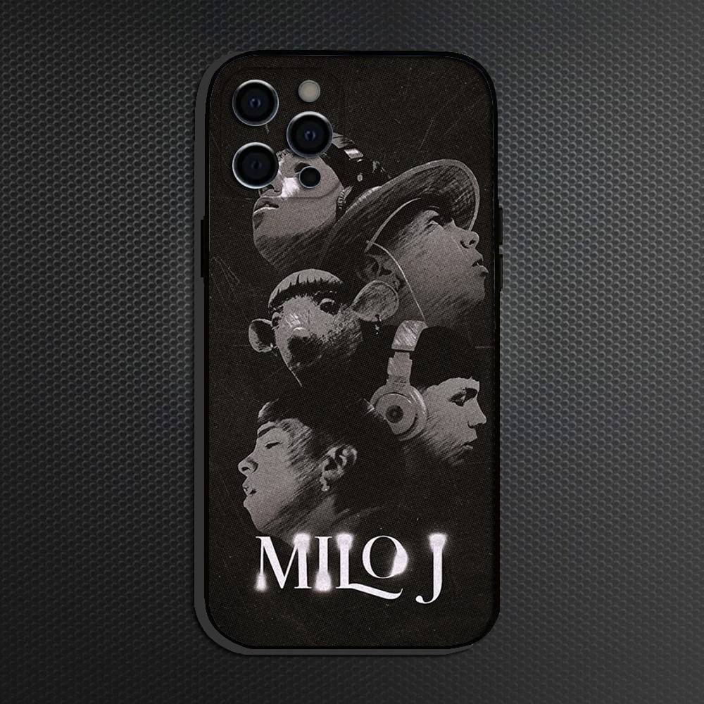 

Singer M-Milo J Phone Case For iPhone 16,15,14,13,12,11 Plus,Pro Max, Soft Silicone Black Cover iPhone12