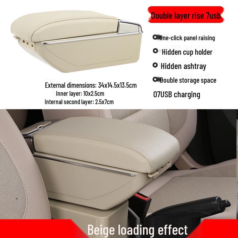 Universal Car Central Armrest Storage Box