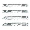 Bright black displacement standard decorative car sticker 2.0T 3.0T 30 45 TFSI letters, special modification for the rear