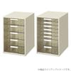 Kokuyo Letter Clear A4 5 Case, Drawers, Size, Deep, Drawers, LC-G205M