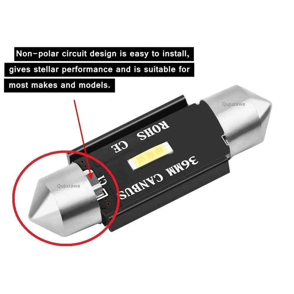 2pcs C5W LED CSP 1860 Signal Lamp Canbus Bulb 41mm 39mm 36mm 31mm Festoon Light C10W LED Auto Interior Reading Dome Light