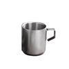 Retro 304 Stainless Steel Double-Layer Insulated Coffee Mug with Handle and Custom Pattern