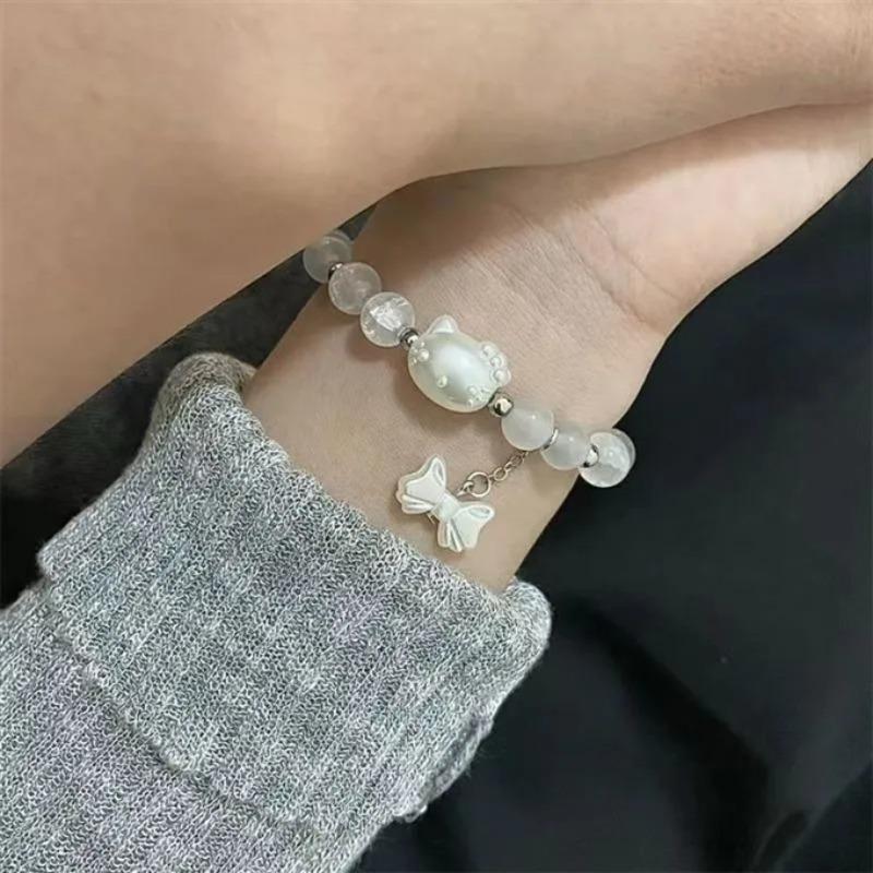 Cat lktt bracelet iy handmade beaded to send girlfriends sweet bracelets