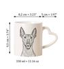 Xoloitzcuintle, Mexican Hairless Dog, Xoloitzquintle - Cup with a Dog, Adorable Cup with a Heart-shaped Handle, Universal Gift from the Art-Dog Brand